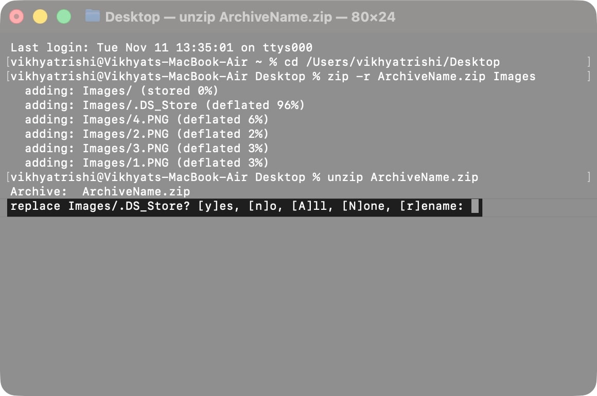 the replace Images prompt will appear