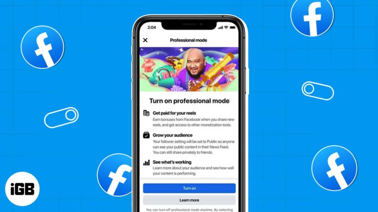 How to turn on or off professional mode in Facebook on iPhone (2024 Guide)
