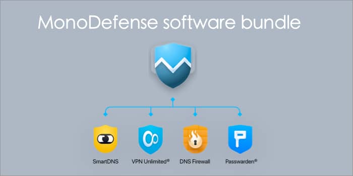 Stay secure online with MonoDefense Internet Security Suite MonoDefense software bundle