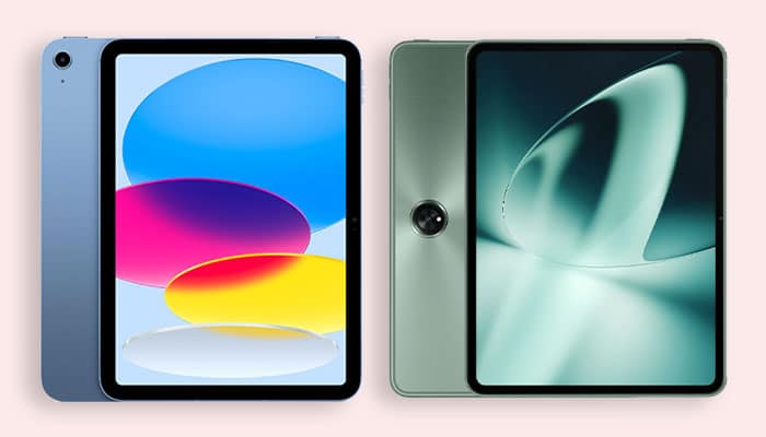 OnePlus Pad vs iPad 10th gen Appearance and design