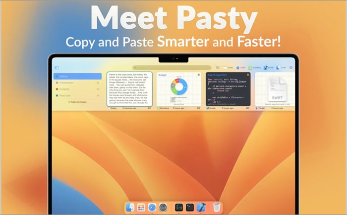 Pasty Mac Clipboard Manager képernyőkép