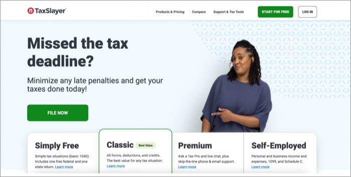 Taxslayer tax software