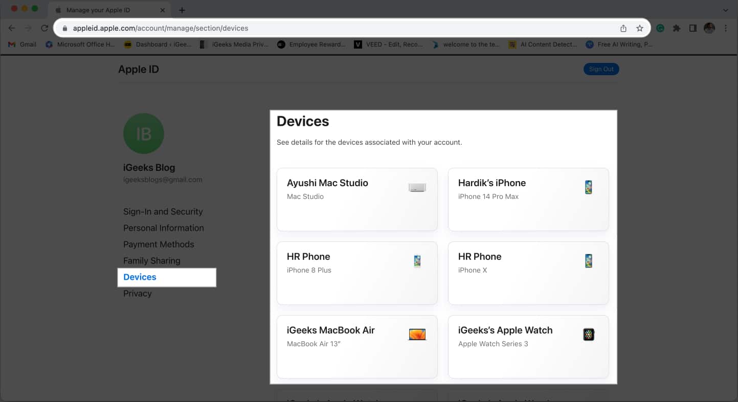 How to view and remove devices from Apple ID  4 Ways explained  iGeeksBlog - 45