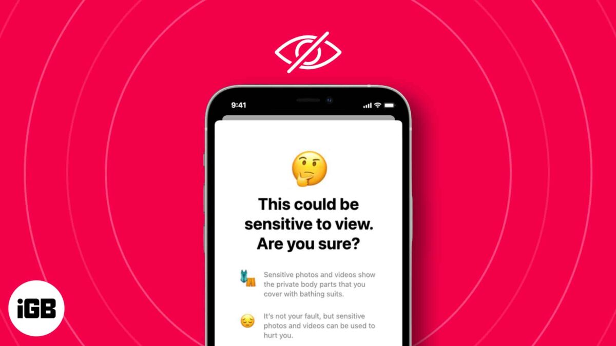 How to enable and receive sensitive content warning in ios 17