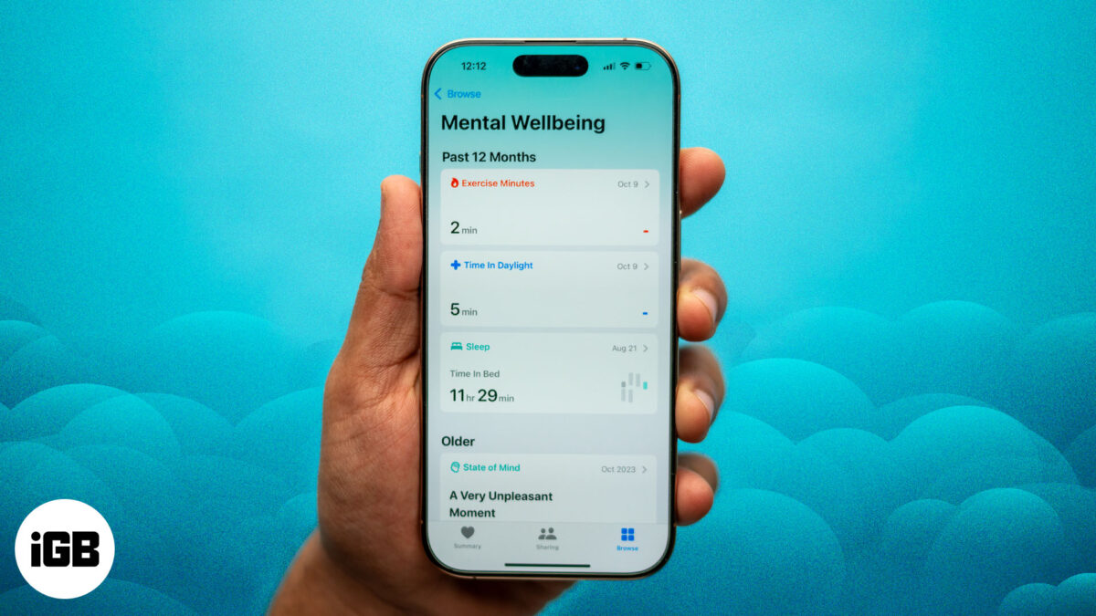 How to use mental health features on iphone