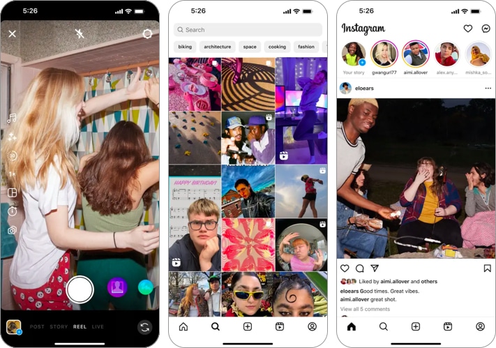 Instagram Reels best TikTok alternative app