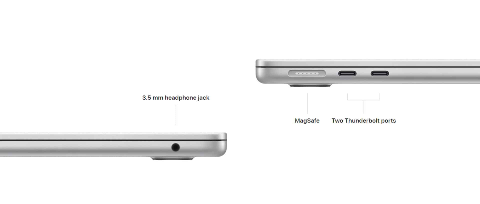 Ports and expansion of 15-inch MacBook Air