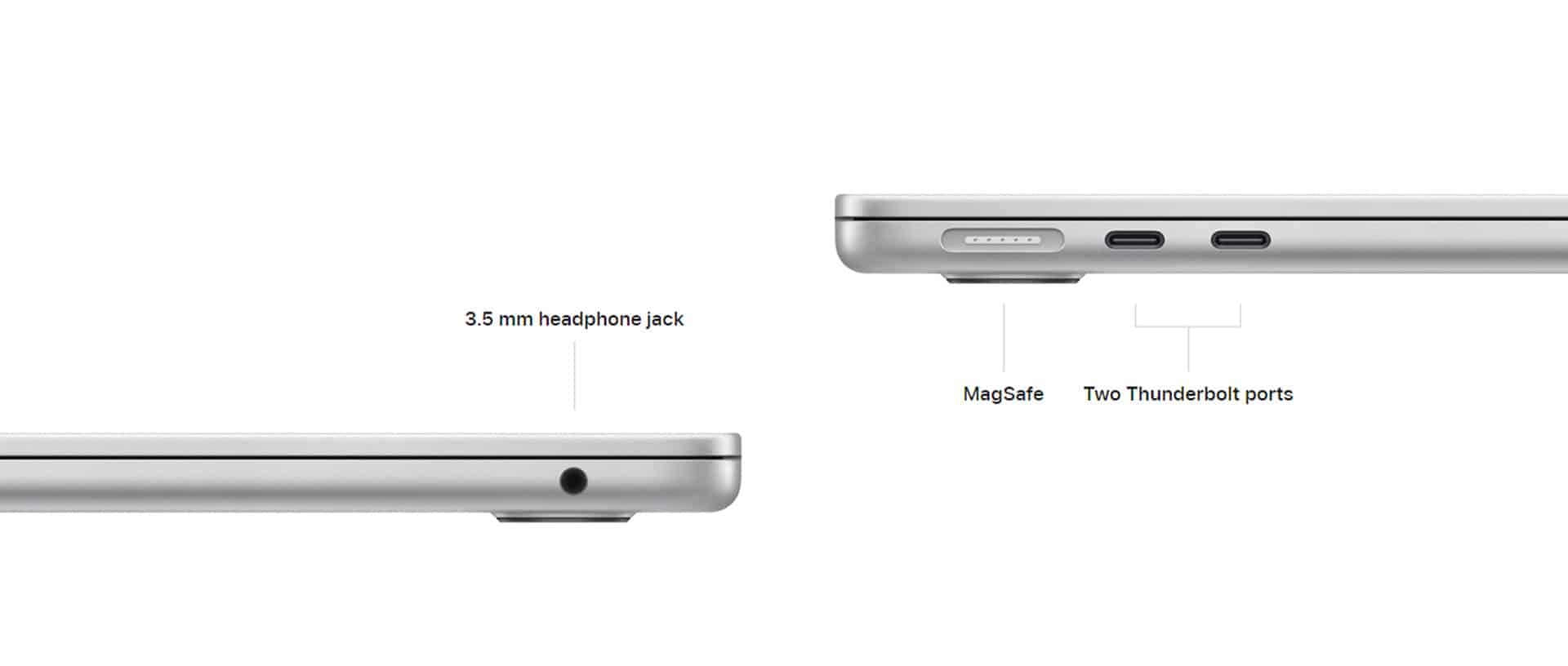 Ports and expansion of 15 inch MacBook Air
