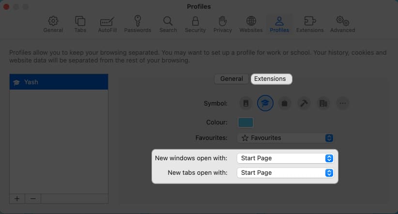 ios safari multiple profiles Select to destination to open New windows or New taps