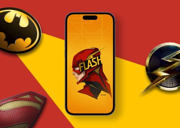 The Flash artistic HD iPhone wallpaper