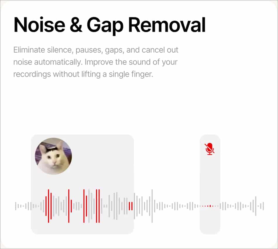 Waveroom Noise Gap Removal Tool