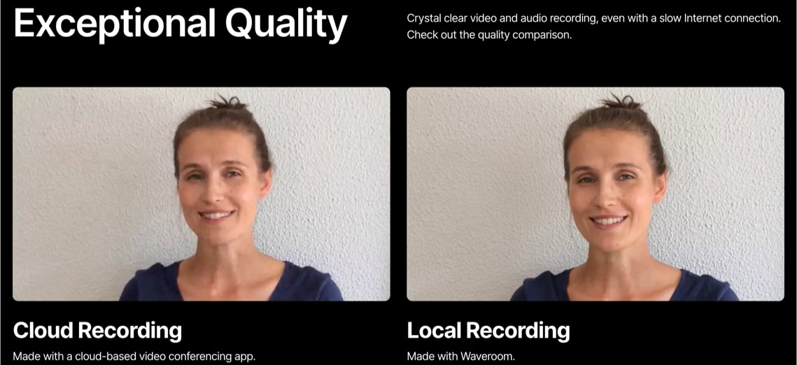 Waveroom recording quality comparison