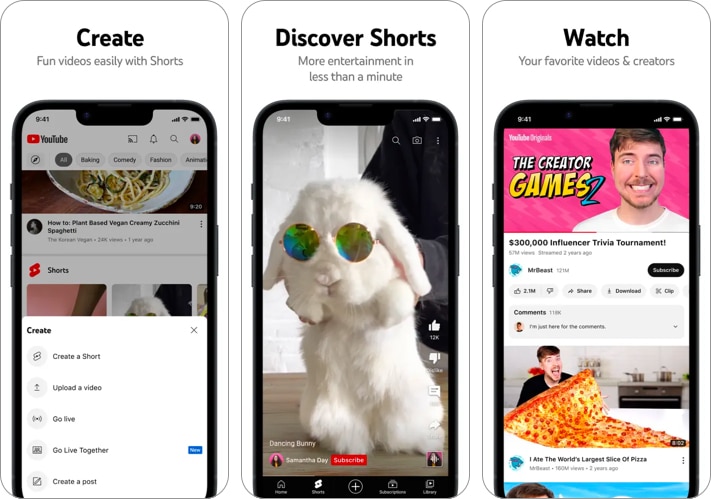 YouTube Shorts best TikTok alternative app