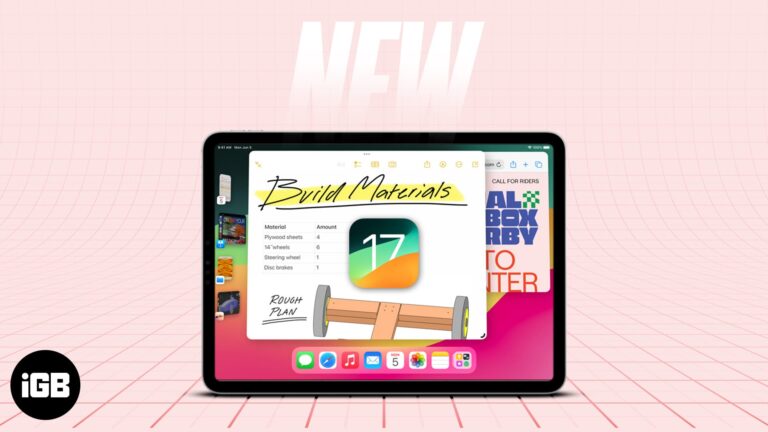 New features on ipados 17