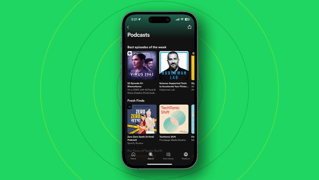 Apple Music and Spotify Podcasts comparison