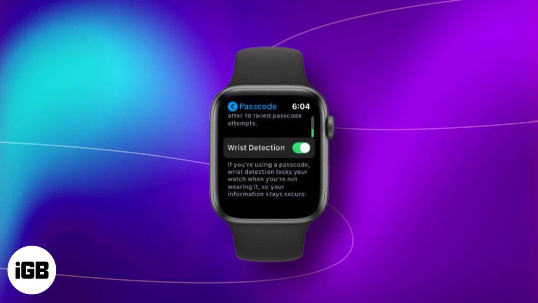How to enable or disable Wrist Detection on Apple Watch - 23