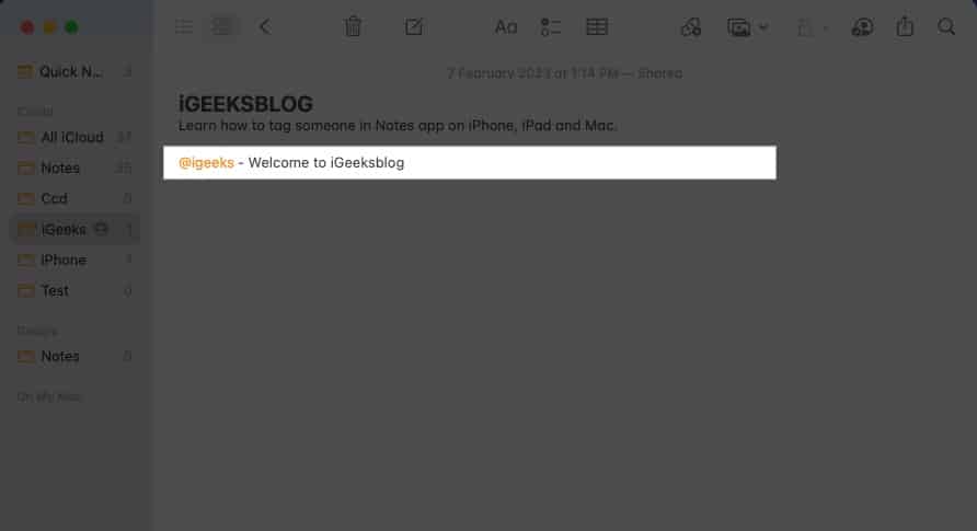 How to tag someone in Notes app on iPhone  iPad  and Mac - 97