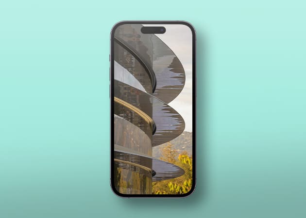 Apple Park curvy design wallpaper for iPhone