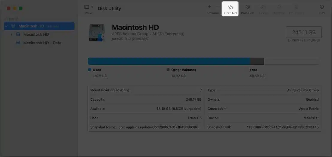 Safari keeps crashing on Mac 11 Ways to fix it Click First Aid in Disk Utility