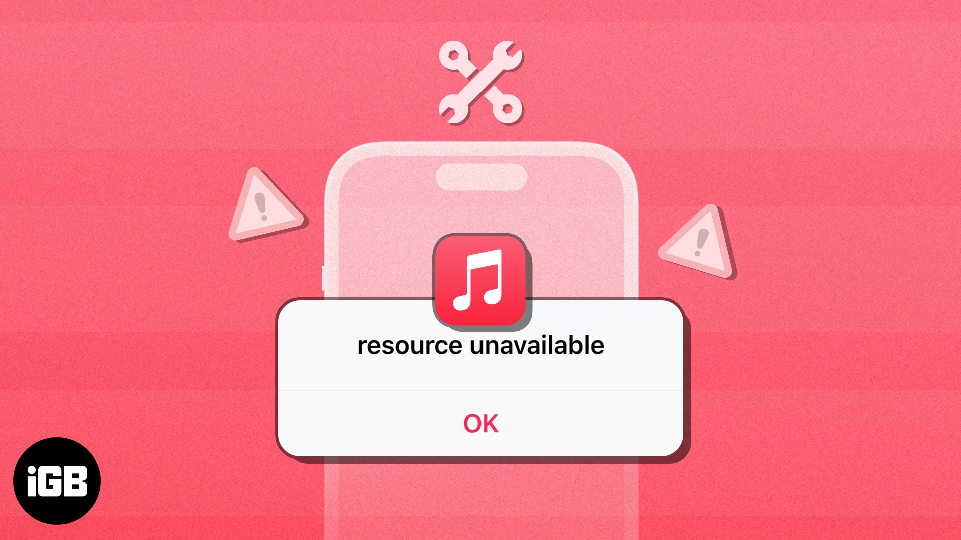 Fix resource unavailable error in apple music on iphone