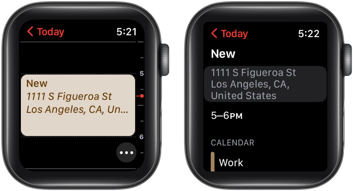 Get directions to an event on Apple Watch