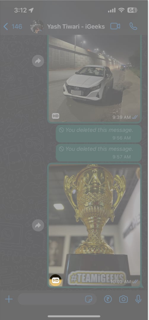 Ikon HD untuk imej kongsi dalam WhatsApp