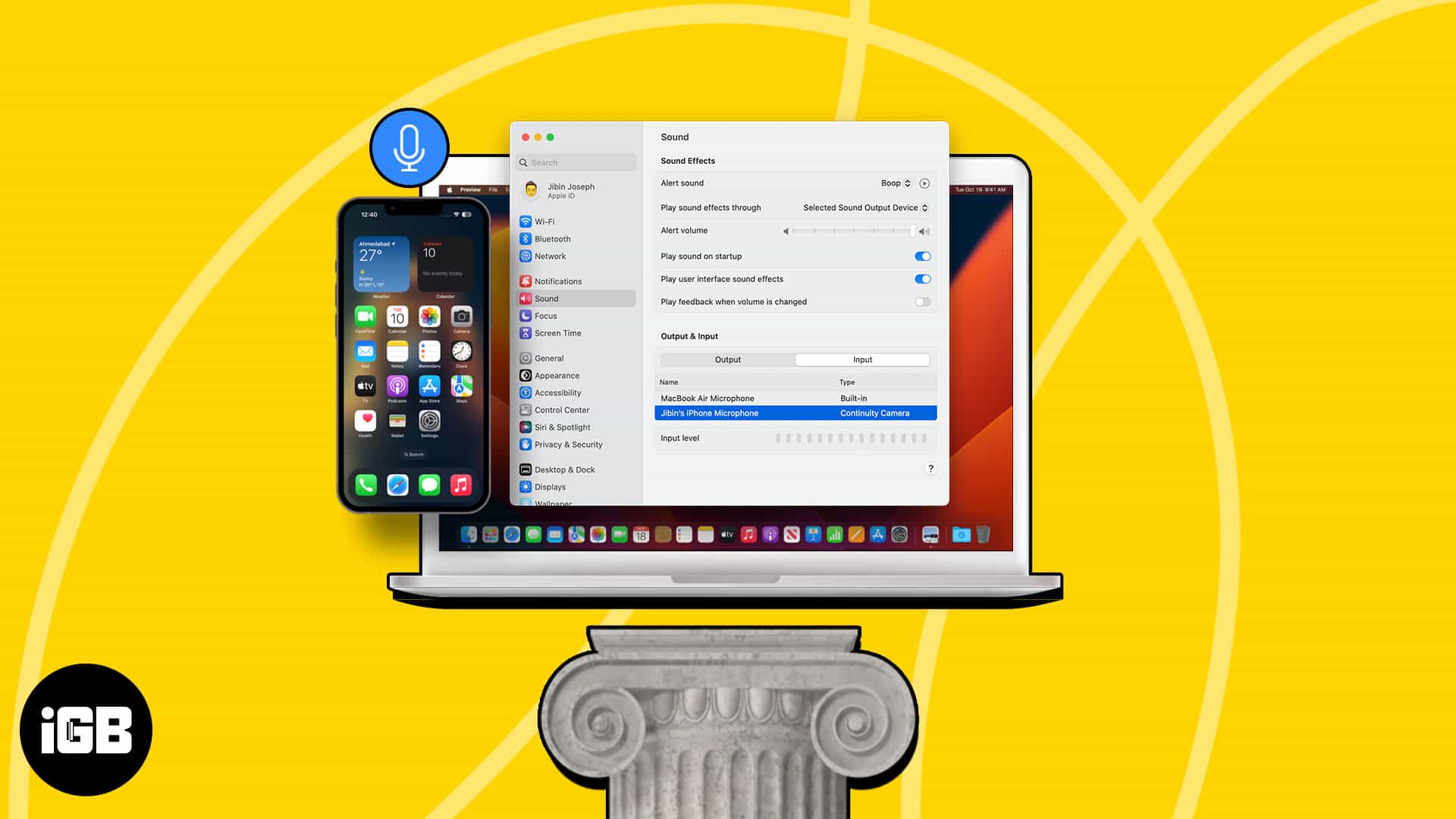 How to use iphone as microphone for mac