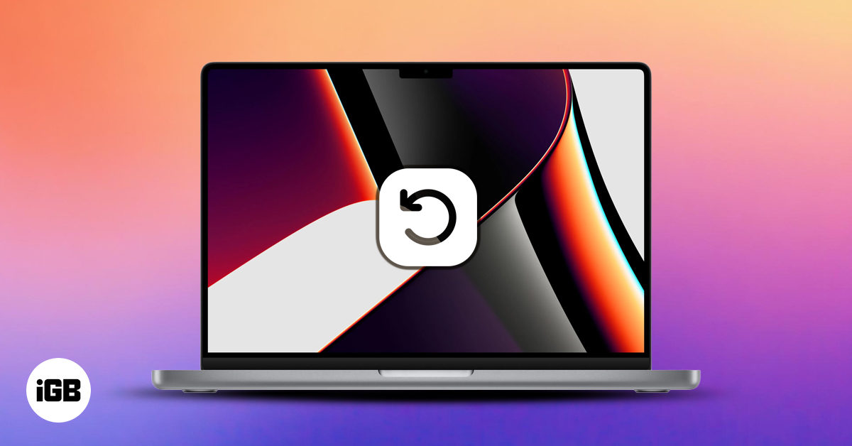 Restore your mac from a backup