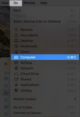 Safari keeps crashing on Mac 11 Ways to fix it Select Go Computers in Finder