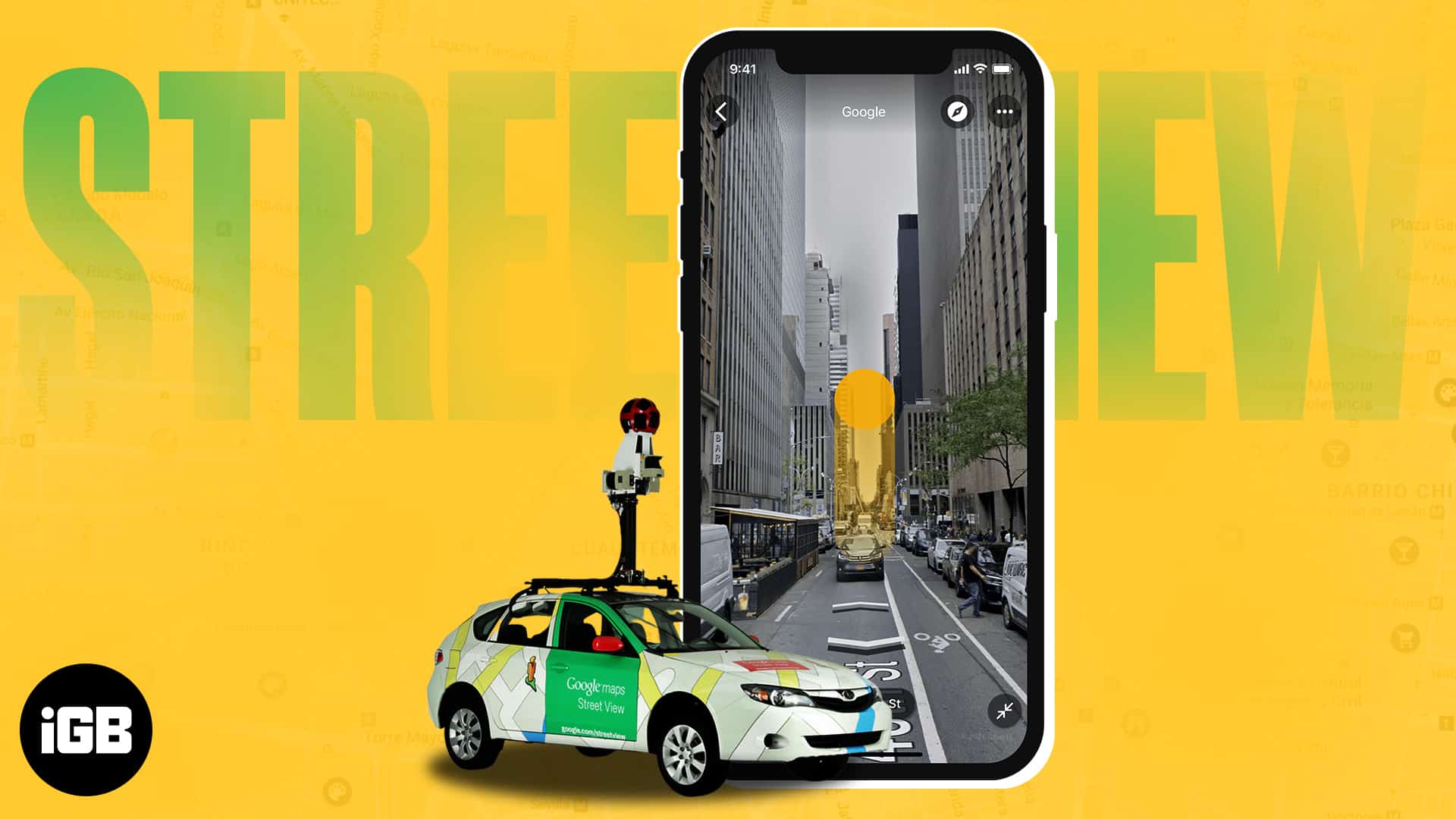 Use street view in google maps on iphone ipad mac