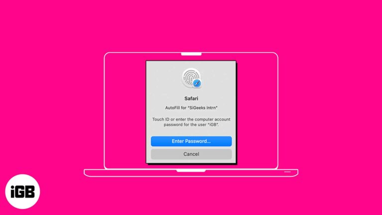 How to use Touch ID to autofill passwords in Safari on Mac