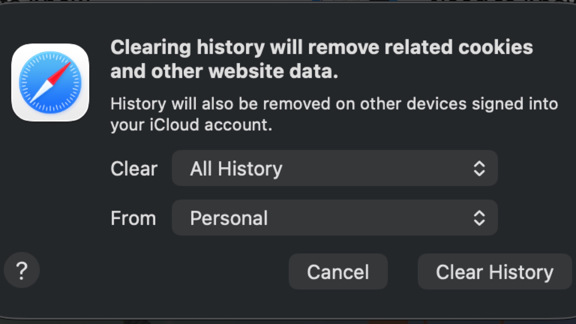 How to Clear Everything (History, Cache, and Cookies) on mac