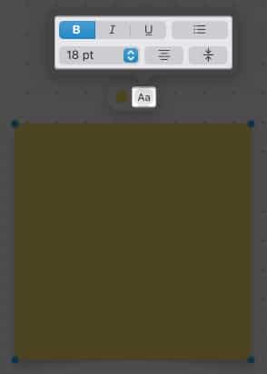 klik ikon aa, format teks dalam bentuk bebas
