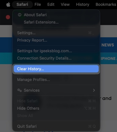 How to Clear Everything (History, Cache, and Cookies) on Mac