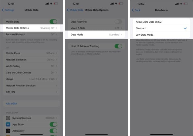 How to turn on and use 5G on iPhone A complete guide 5G Cellular Data Mode option on iPhone