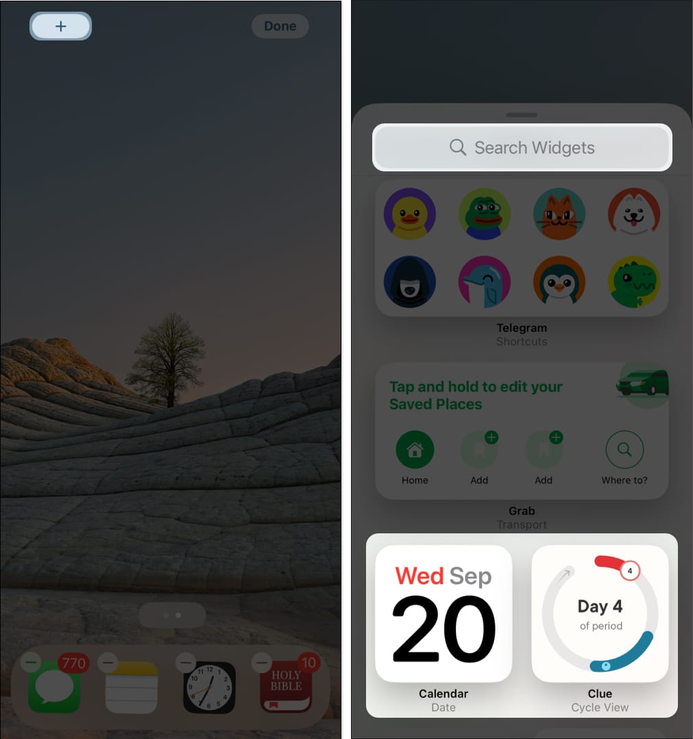 Add Interactive Widget to Home Screen