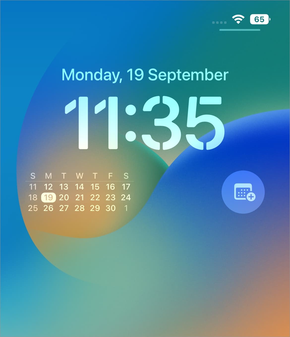 Calendar by Fantastical iOS Lock Screen Widgets