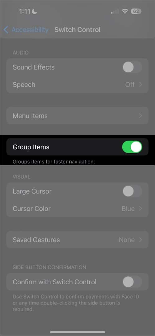 Group items