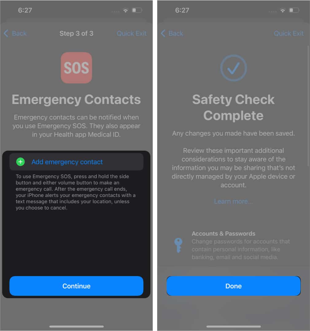 How to Emergency Reset with Safety Check on iPhone