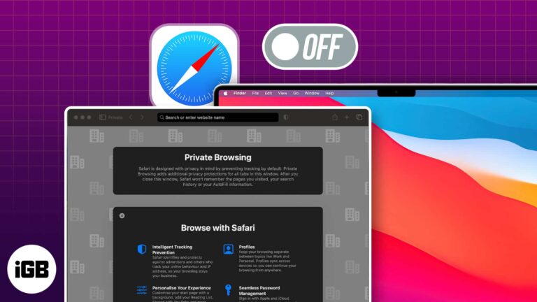 How to turn off Safari private browsing on Mac