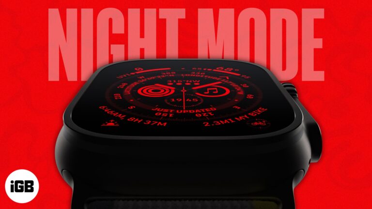 How to activate Night Mode on Apple Watch Ultra 2