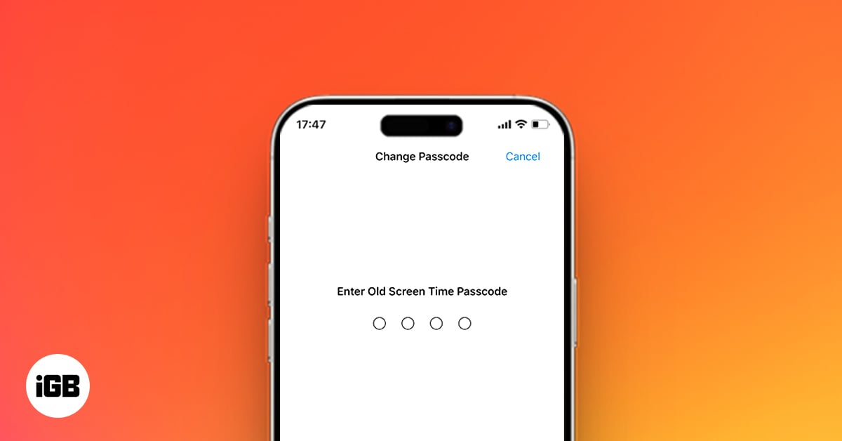 How to reset screen time passcode on iphone