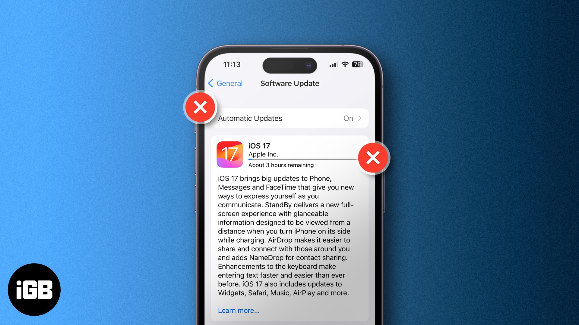 How to stop an iPhone update in progress (iOS 17.4.1) - iGeeksBlog