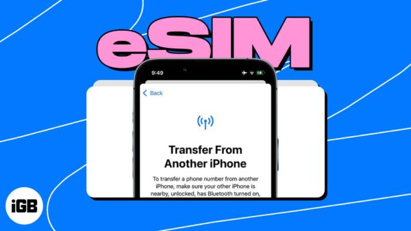 How to transfer esim from one iphone to another