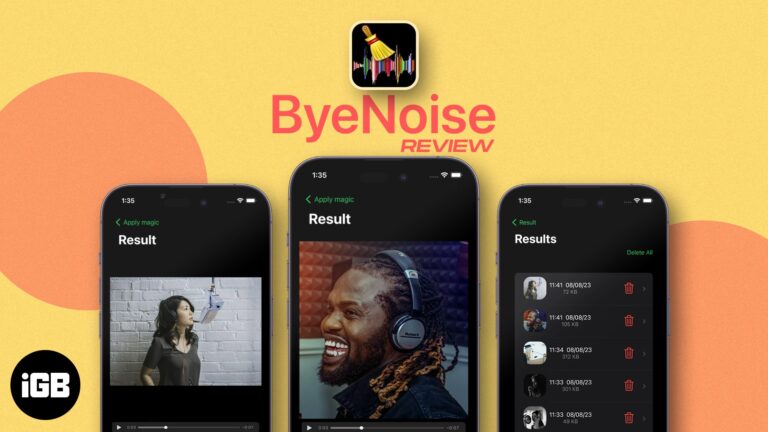 ByeNoise: Remove background noise from audio and video on iPhone or iPad