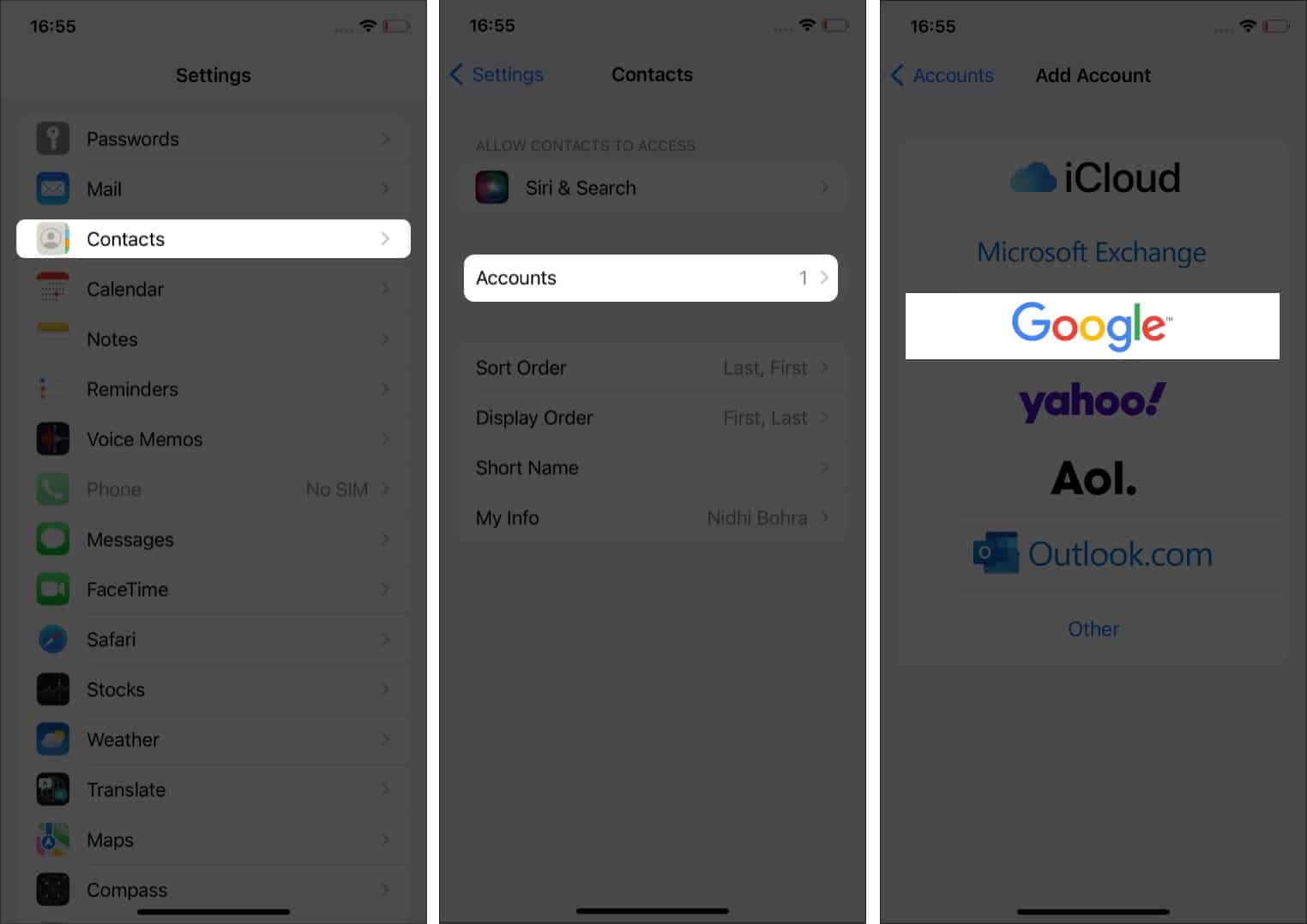 How to transfer contacts from Android to iPhone - 90