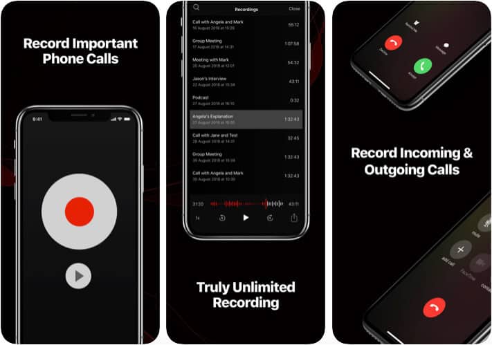 TapeACall - Call Recorder iPhone and iPad App Screenshot
