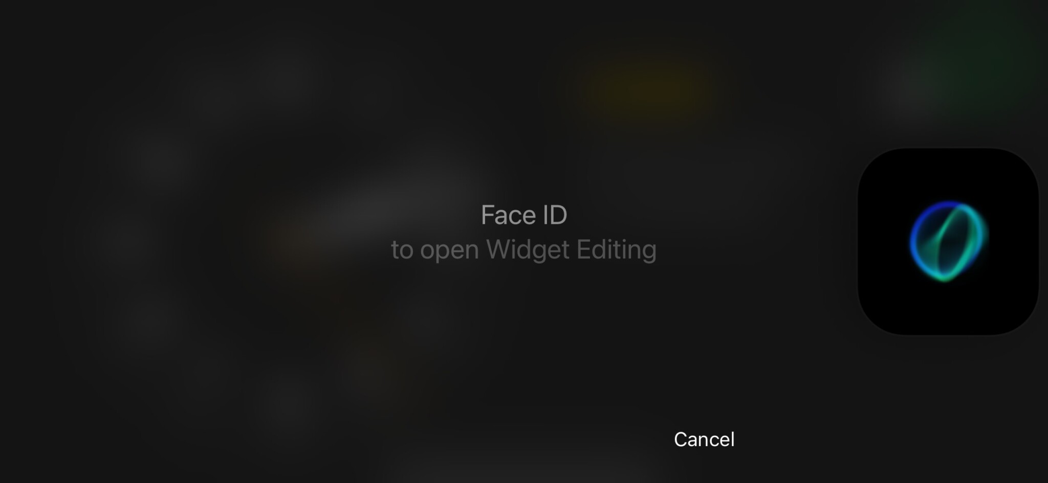 Unlock Standby widget with Face ID