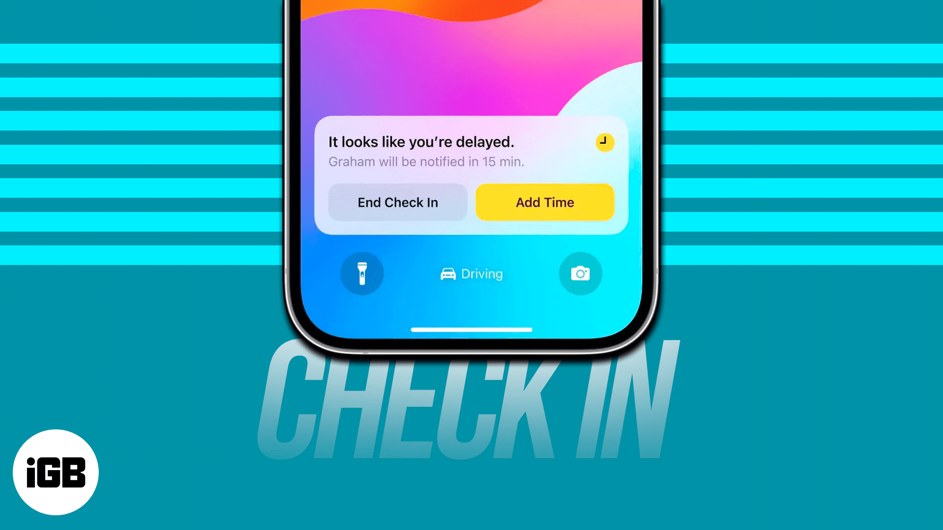 Use check in feature of messages app in ios 17