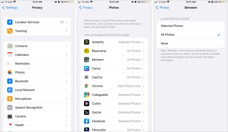 How to change privacy settings iPhone and iPad